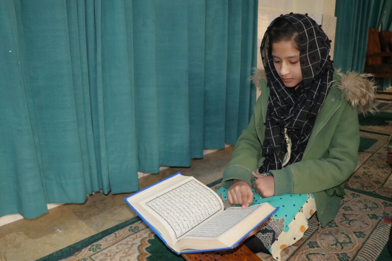 In the sacred stillness of Friday, Saba girls draw strength from the Quran, supported by your generosity.